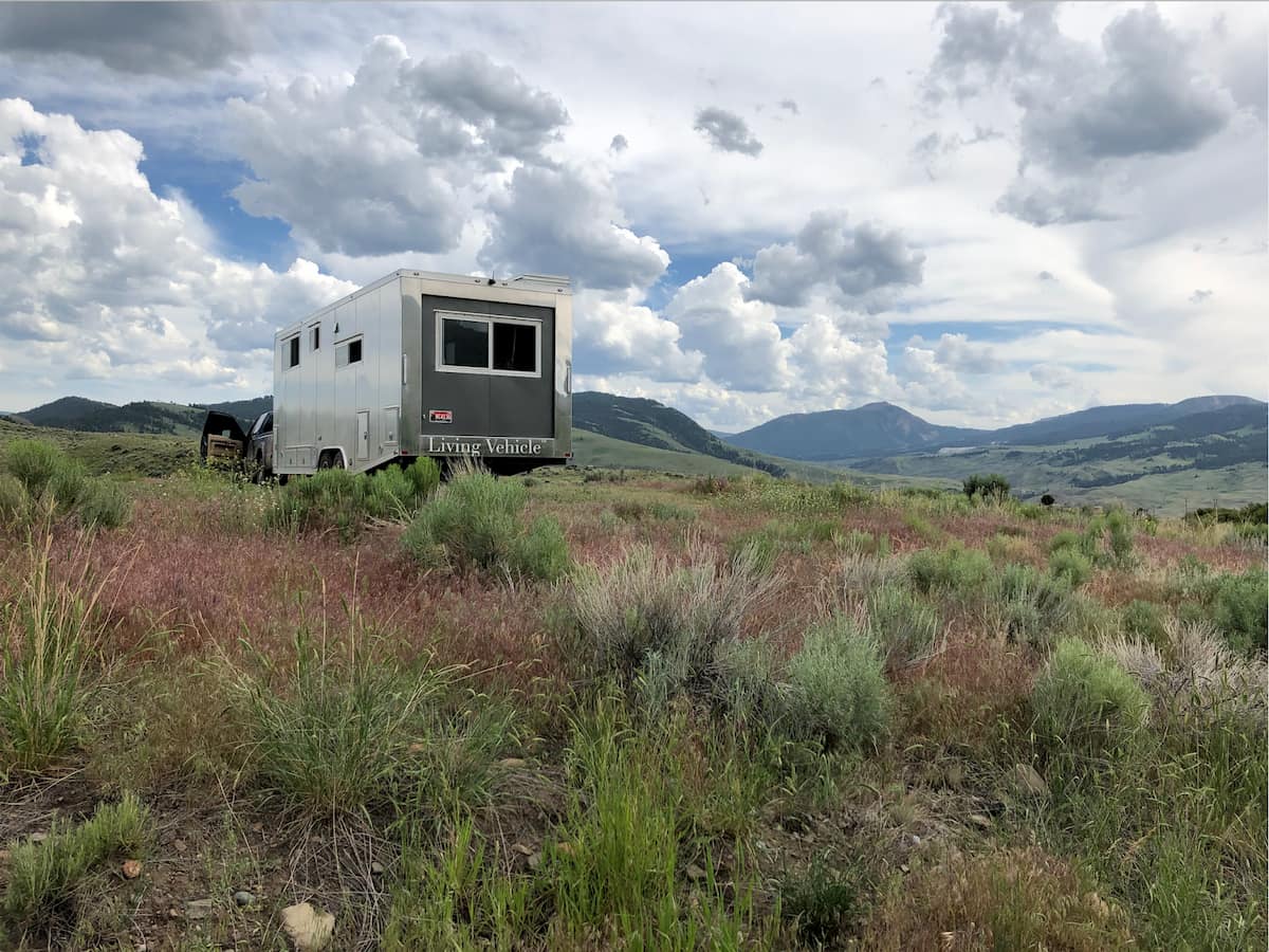 an off-grid travel trailer