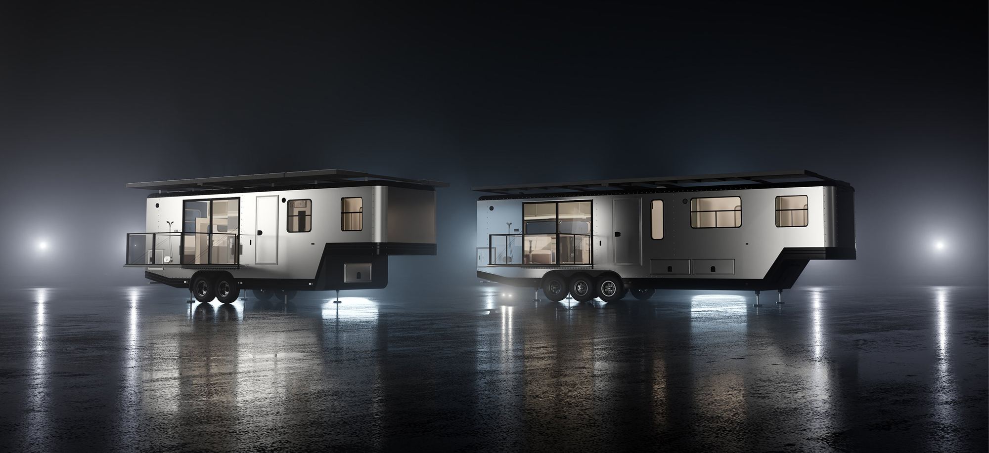 Luxury fifth wheel trailers
