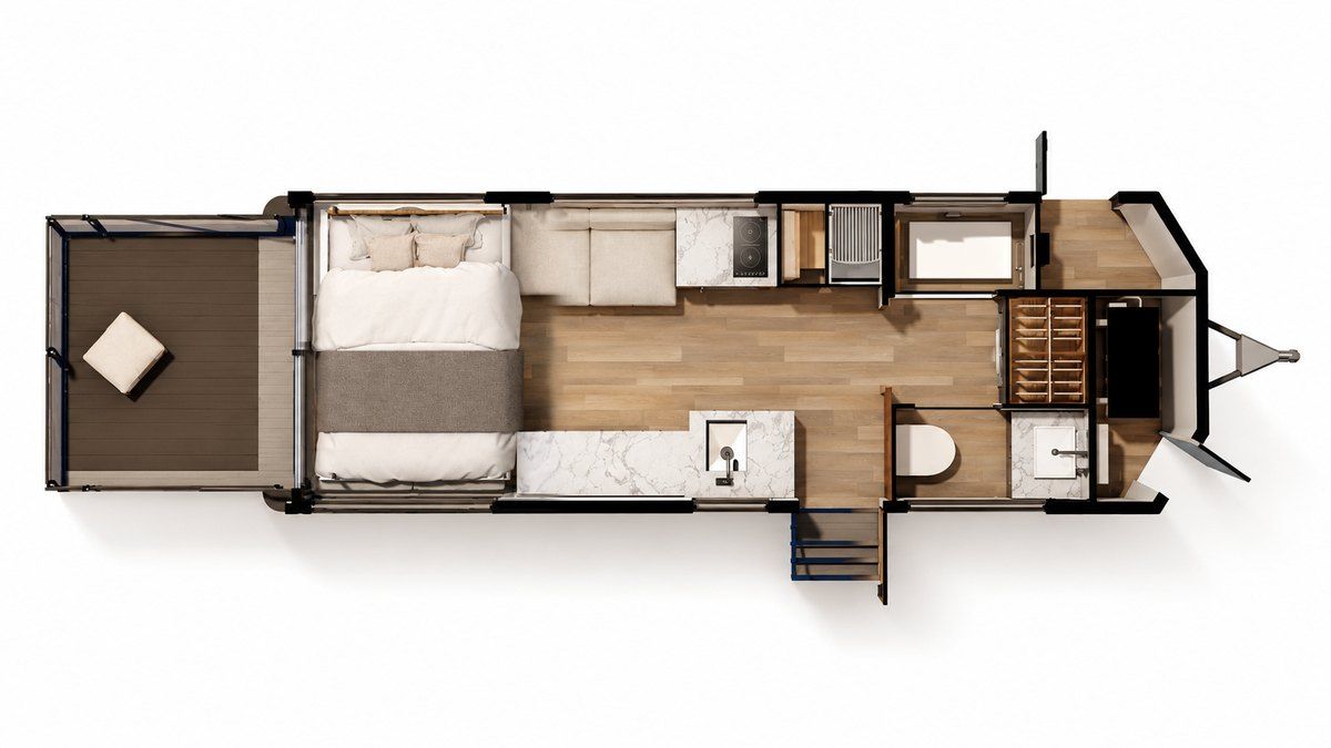 Floor plan of the LV Line set up for bedroom