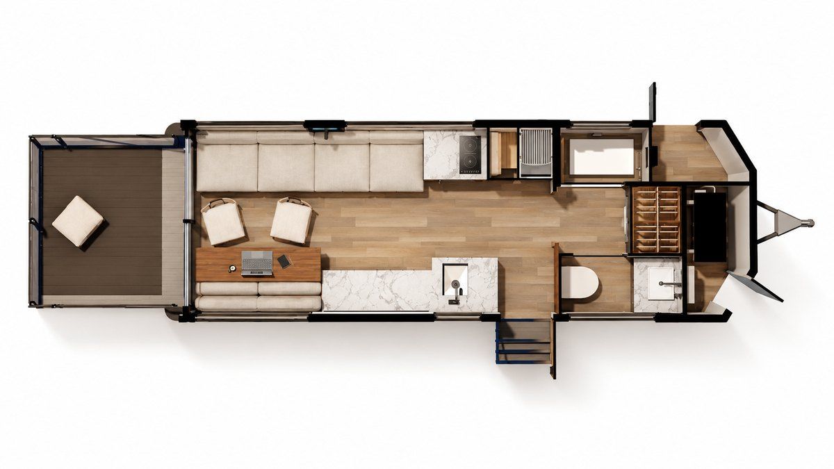 Floor plan of the LV Line set up for office