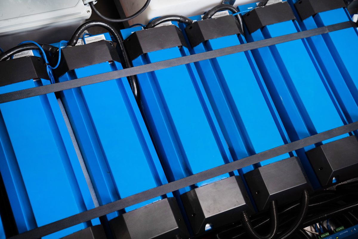 A Living Vehicle lithium battery bank